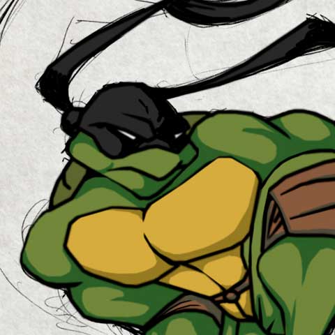 Turtle on a Rooftop - Color Step A