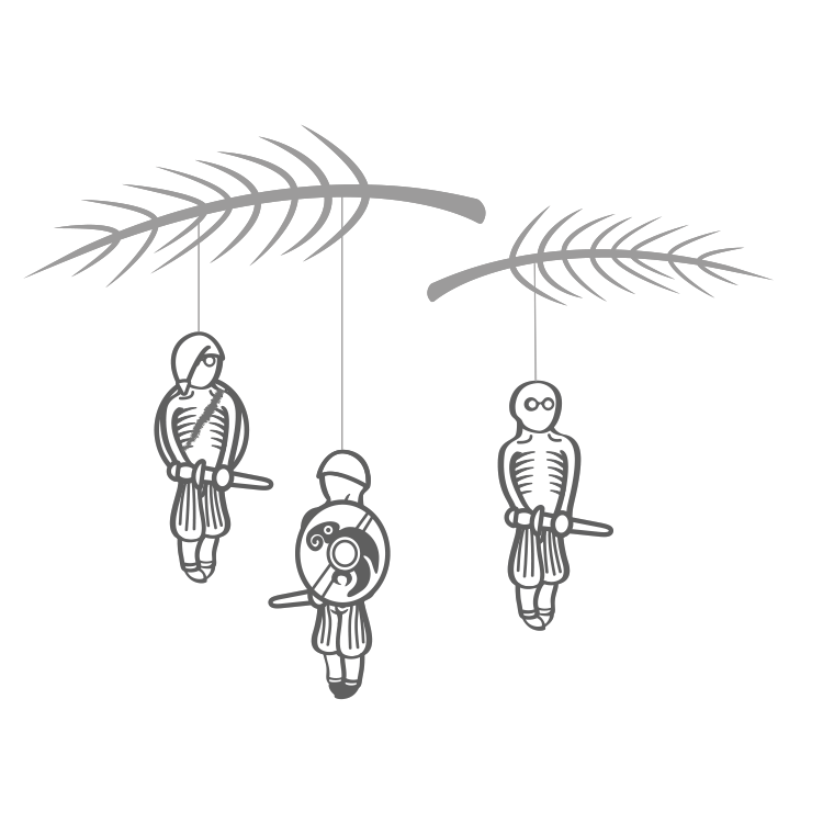 Yultide Paper Clips Decoration